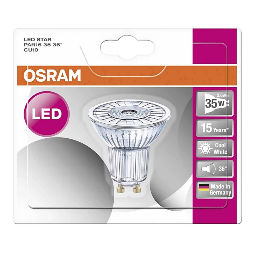 LED Bulb STAR GU10/2,6W/230V 4000K - Osram