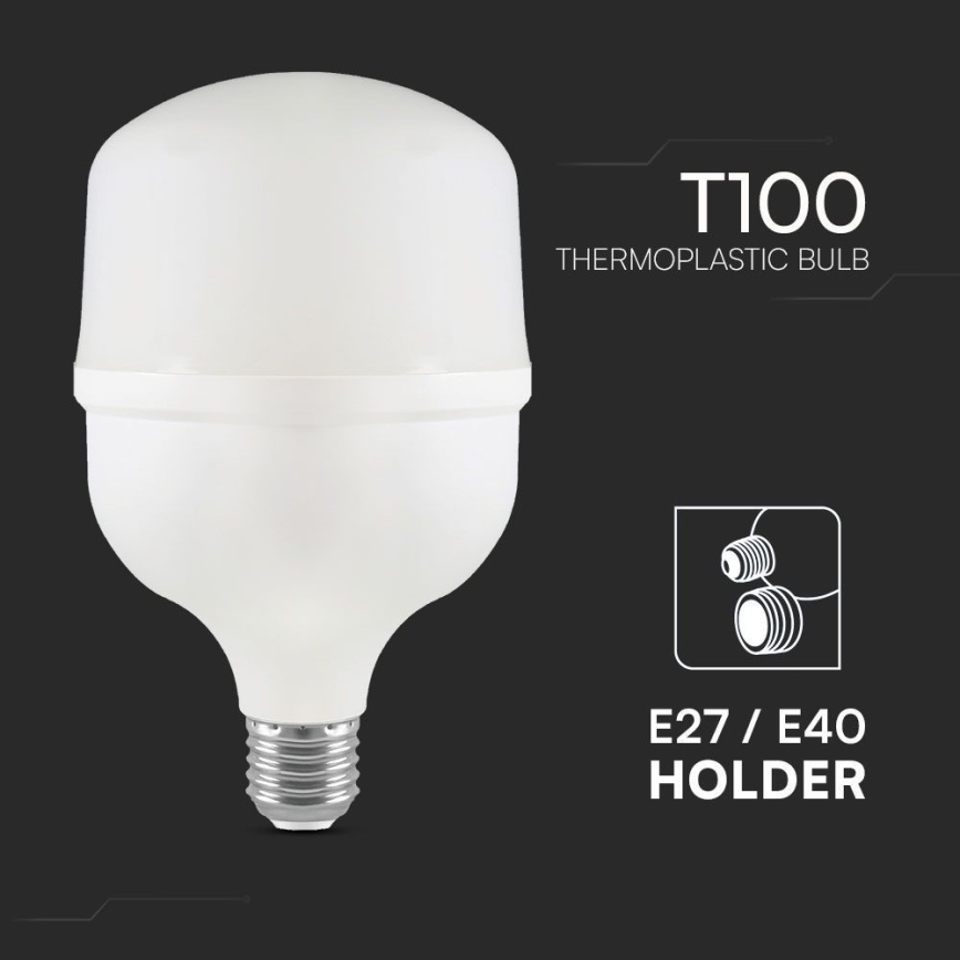 LED Bulb T100 E27/30W/230V 6500K