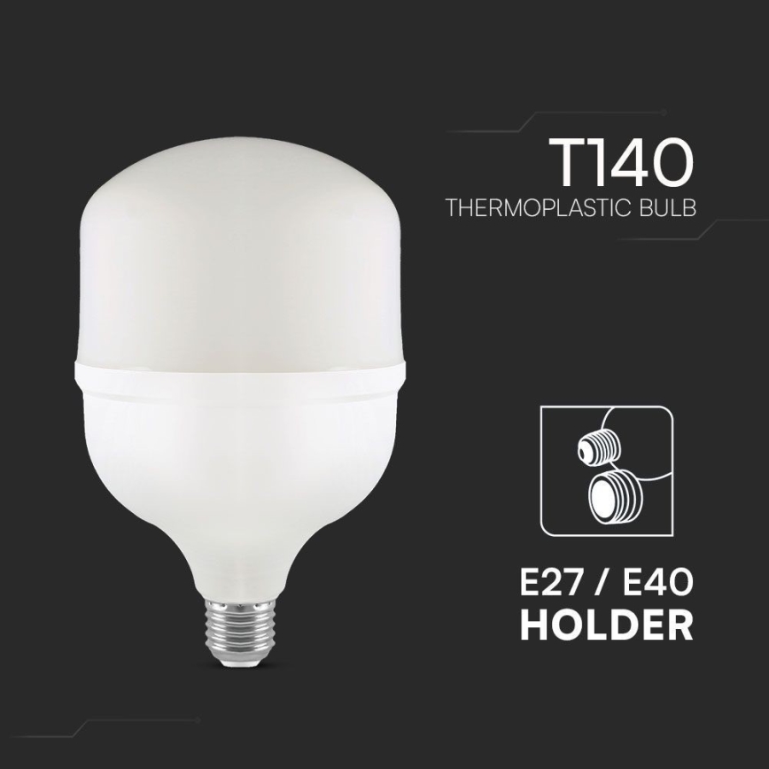 LED Bulb T140 E40 E27/50W/230V 4000K