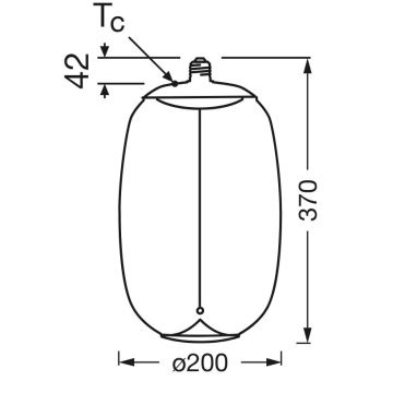 LED Bulb VINTAGE FILAMENT E27/4W/230V 2700K - Osram