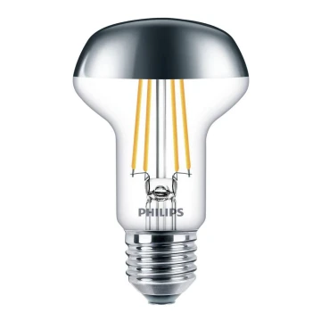 LED Bulb with a mirror spherical cap Philips DECO E27/4W/230V 2700K