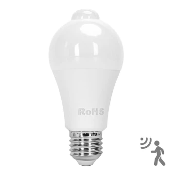LED Bulb with a motion and dusk sensor A60 E27/12W/230V 3000K - Aigostar