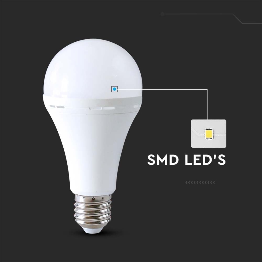 LED Bulb with emergency mode A80 E27/12W/230V 4000K