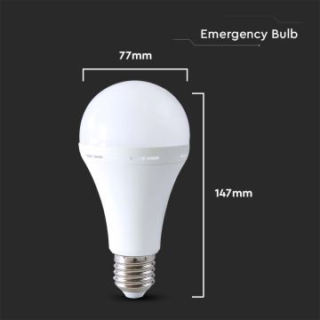 LED Bulb with emergency mode A80 E27/12W/230V 4000K