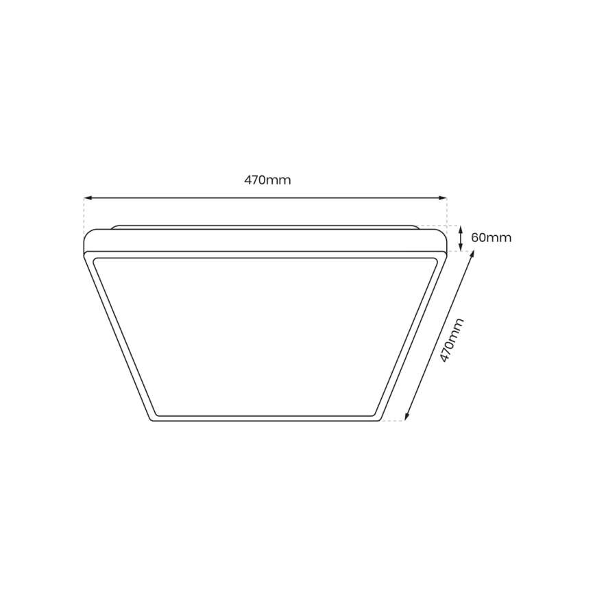 LED Ceiling light FABIO LED/35W/230V black