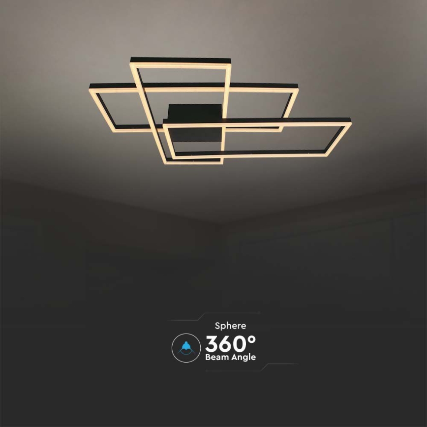 LED Ceiling light LED/47W/230V 3000K black