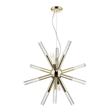 LED Chandelier on a string EIRENE 12xLED/5W/230V gold