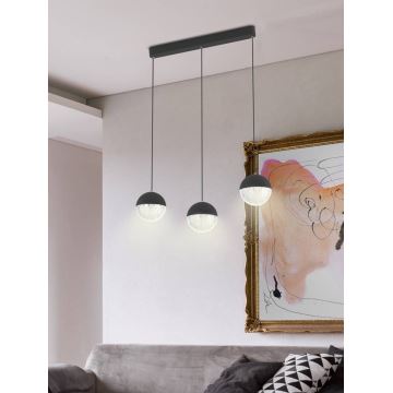 LED Chandelier on a string FURNI 3xLED/5W/230V black