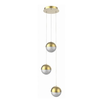 LED Chandelier on a string FURNI 3xLED/5W/230V gold