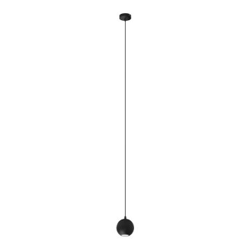 LED Chandelier on a string MIDWAY 1xGU10/4,8W/230V black