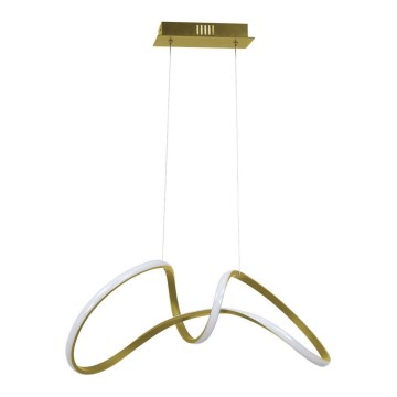 LED Chandelier on a string TESORO LED/48W/230V golden