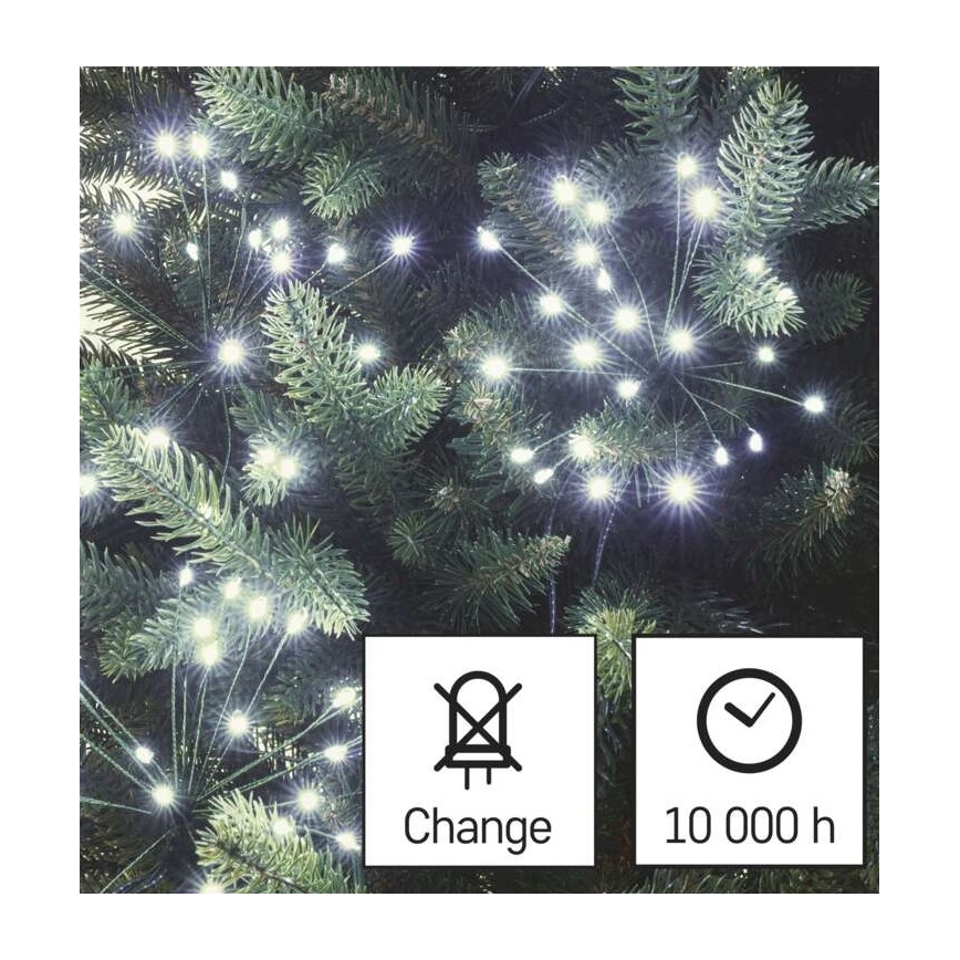 LED Christmas chain 150xLED/5,35m cool white