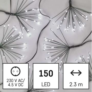 LED Christmas chain 150xLED/5,35m cool white