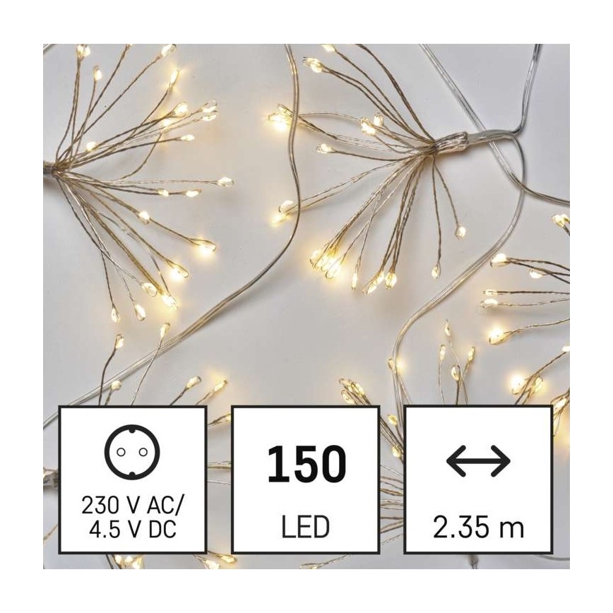 LED Christmas chain 150xLED/5,35m warm white