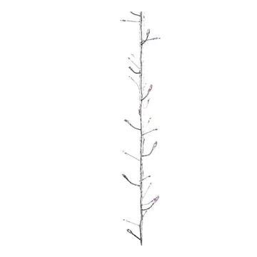 LED Christmas chain indoor NANO 100xLED 2,9m pink