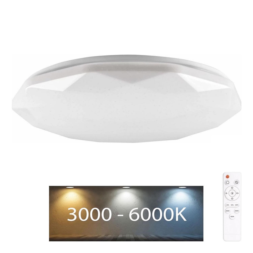 LED Dimmable bathroom light GALAXY LED/72W/230V d. 49 cm 3000-6000K IP44 + remote control