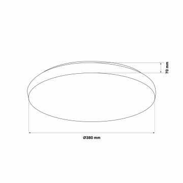 LED Dimmable bathroom light PIRIUS LED/48W/230V d. 38 cm 3000-6000K IP44 + remote control