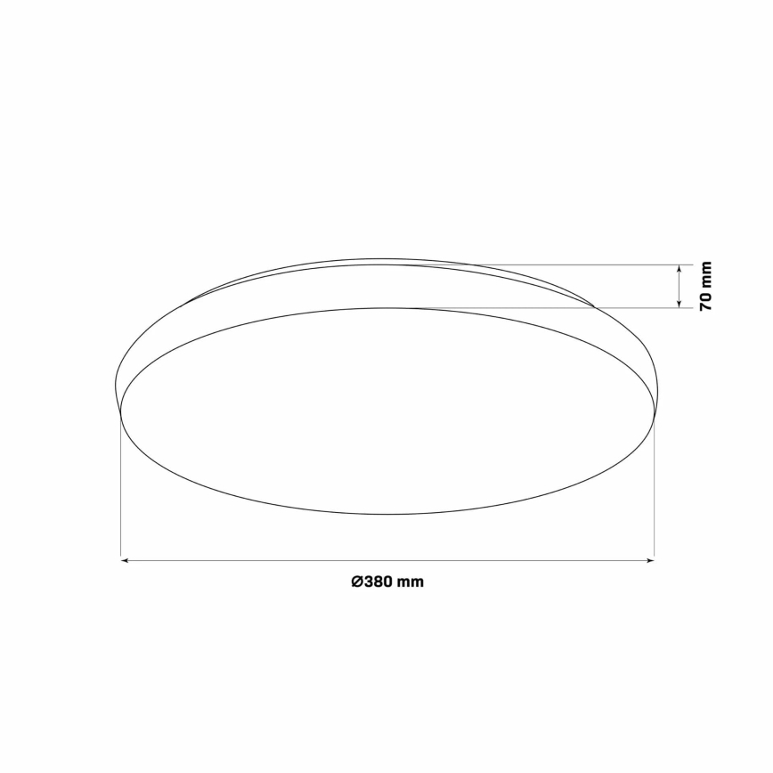 LED Dimmable bathroom light PIRIUS LED/48W/230V d. 38 cm 3000-6000K IP44 + remote control