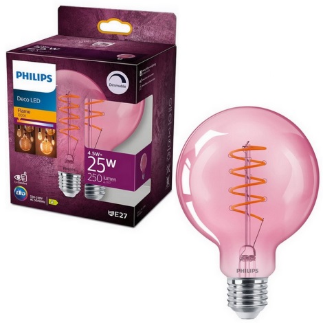 LED Dimmable bulb DECO Philips G93 E27/4,5W/230V 1800K