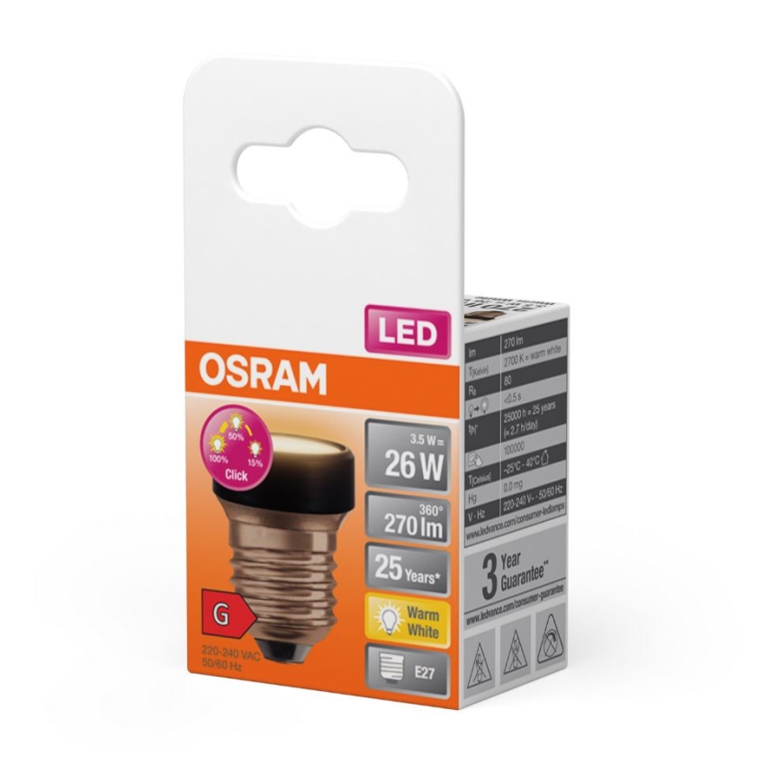 LED Dimmable bulb E27/3,5W/230V 2700K - Osram