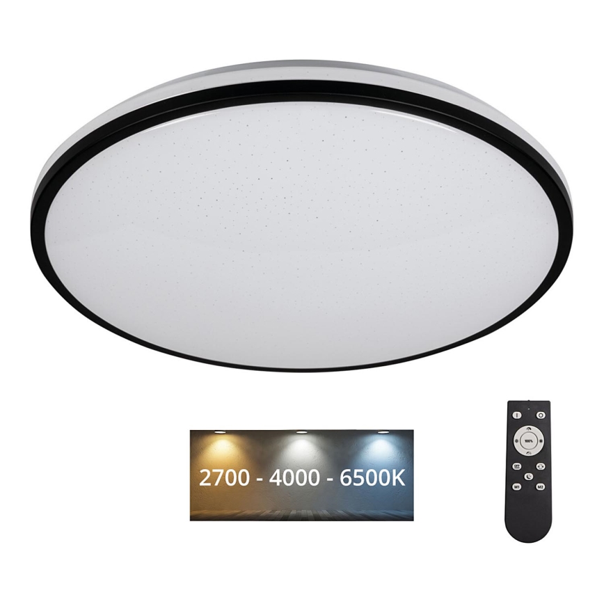 LED Dimmable ceiling light ARVOS LED/37W/230V black + remote control