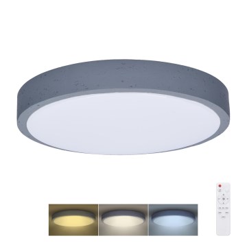 LED Dimmable ceiling light GREY LED/48W/230V 3000-6500K grey d. 38 cm + remote control