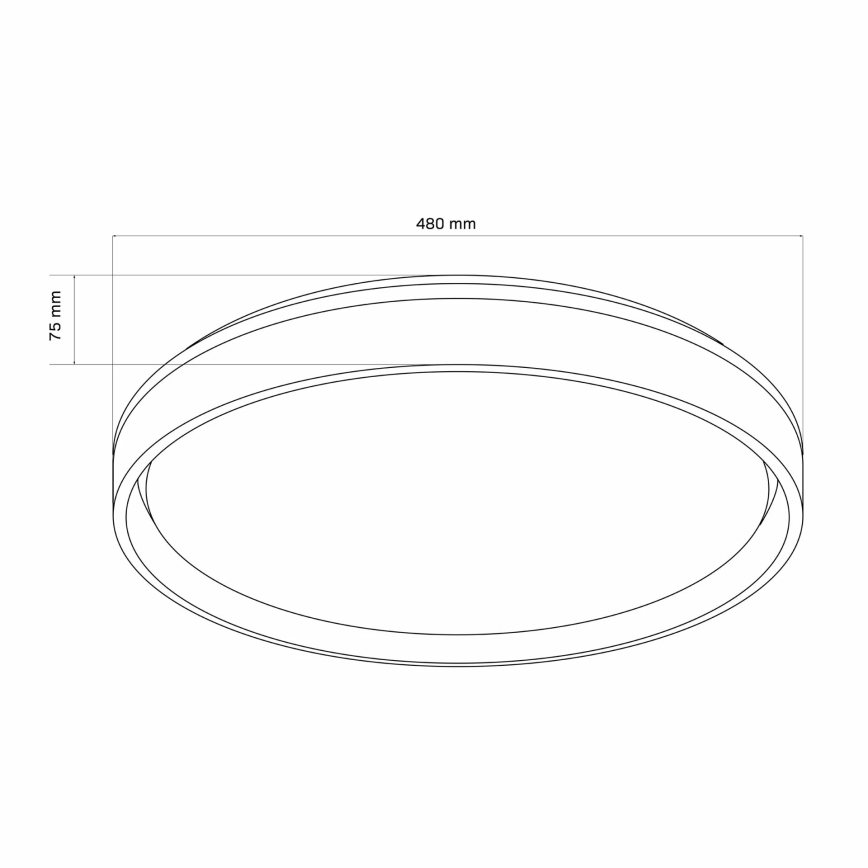 LED Dimmable bathroom ceiling light JADWIGA LED/72W/230V 3000-6000K IP44 + remote control