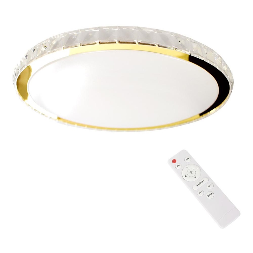 LED Dimmable ceiling light LAYLA LED/33W/230V 3000/4000/6000K gold + remote control