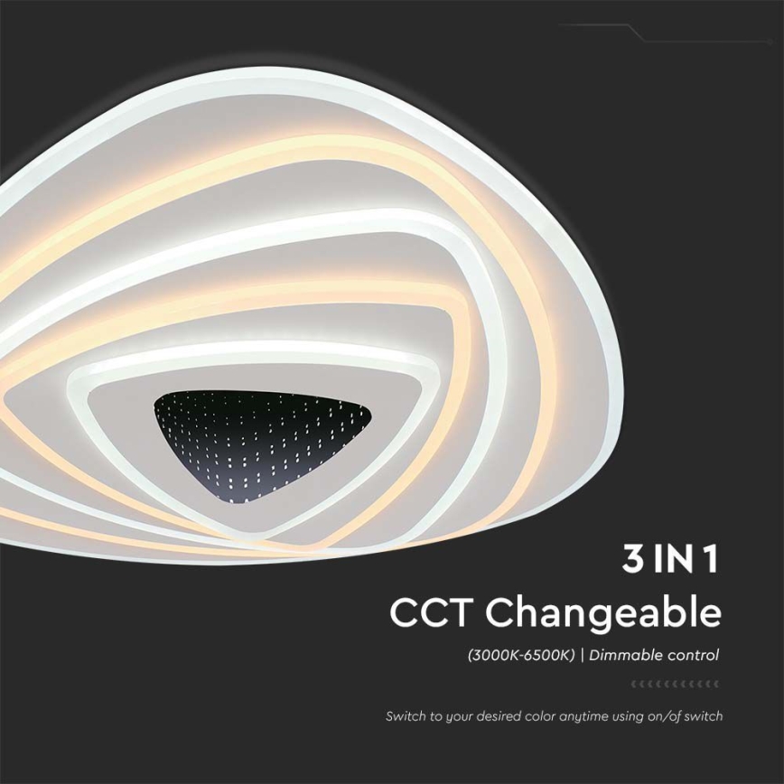 LED Dimmable ceiling light LED/120W/230V 3000-6500K + remote control