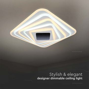 LED Dimmable ceiling light LED/150W/230V 3000-6500K + remote control