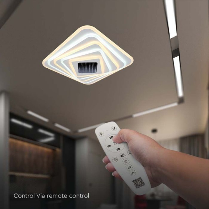 LED Dimmable ceiling light LED/150W/230V 3000-6500K + remote control