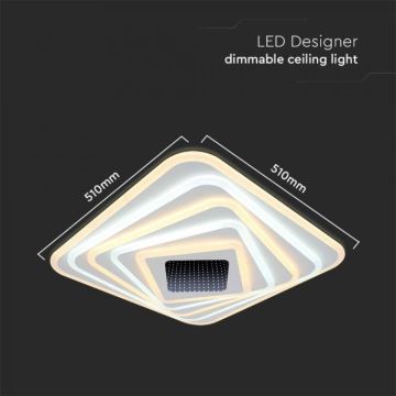 LED Dimmable ceiling light LED/150W/230V 3000-6500K + remote control