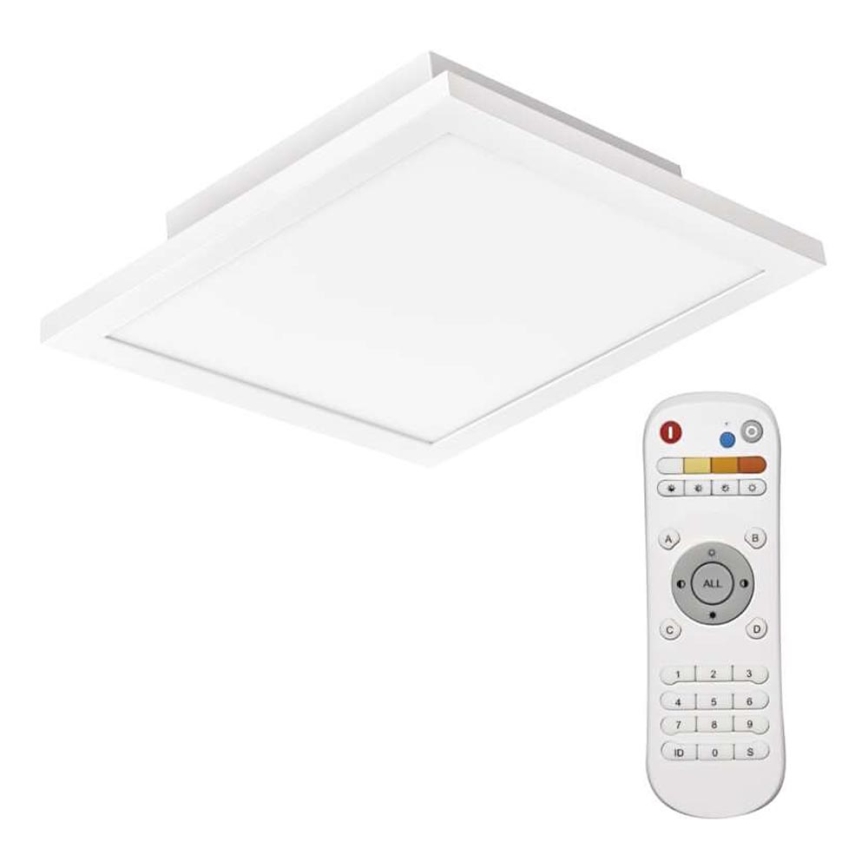 LED Dimmable ceiling light LED/20W/230V + remote control square 2700K-6000K