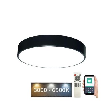 LED Dimmable ceiling light LED/50W/230V 3000-6500K black + remote control