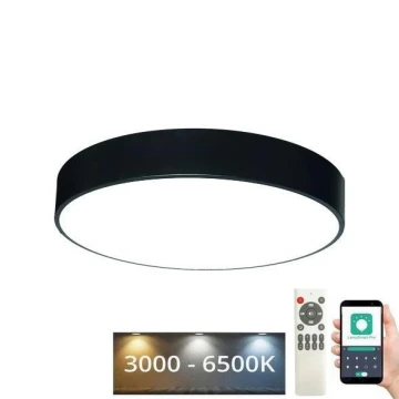 LED Dimmable ceiling light LED/50W/230V 3000-6500K black + remote control