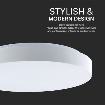 LED Dimmable ceiling light LED/60W/230V 3000-6500K 49,5 cm white + remote control