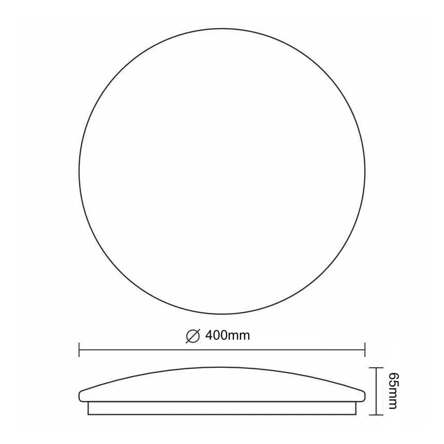 LED Dimmable ceiling light OPAL LED/36W/230V 3000-6500K d. 40 cm + remote control