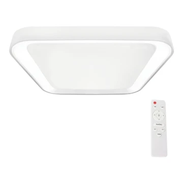 LED Dimmable ceiling light QUADRO LED/66W/230V 3000-6000K white + remote control