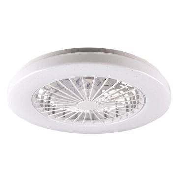 LED Dimmable ceiling light with a fan LIBYA LED/48W/230V 3000-6500K white + remote control