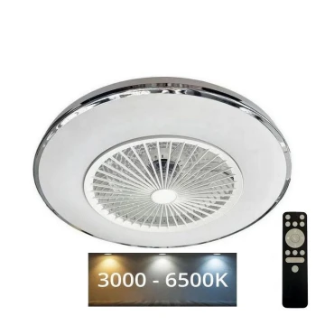 LED Dimmable ceiling light with a fan OPAL LED/72W/230V 3000-6500K + remote control