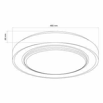 LED Dimmable bathroom ceiling light ZYGMUNT LED/72W/230V 3000-6000K IP44 + remote control