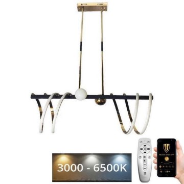 LED Dimmable chandelier on a pole LED/105W/230V 3000-6500K + remote control