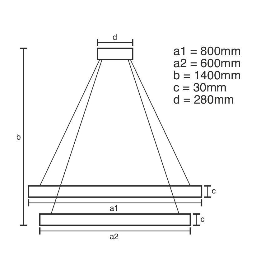 LED Dimmable crystal chandelier on a string LED/160W/230V 3000-6500K silver + remote control