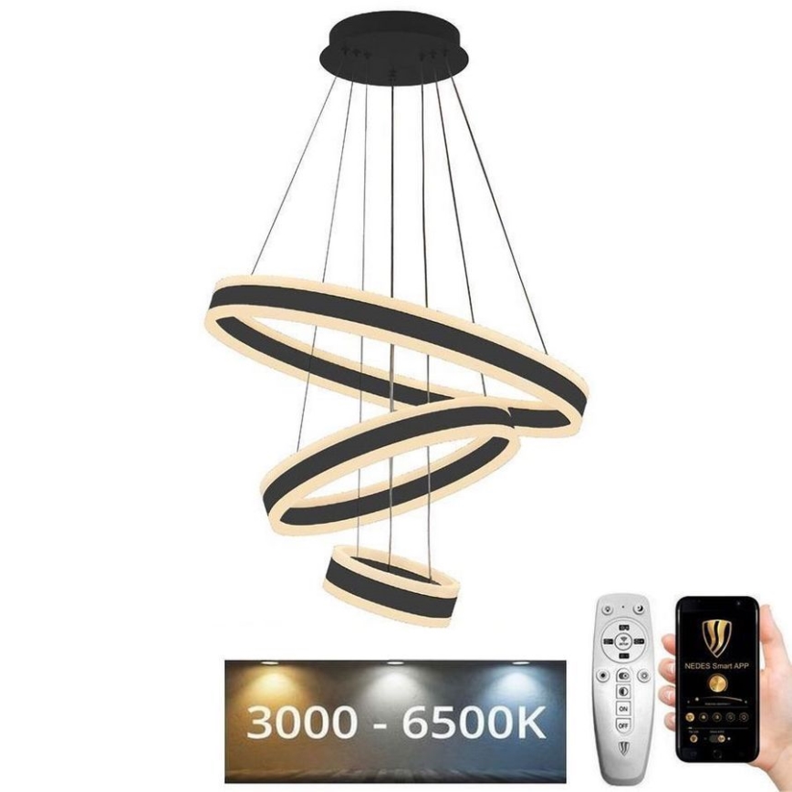 LED Dimmable chandelier on a string LED/165W/230V 3000-6500K + remote control