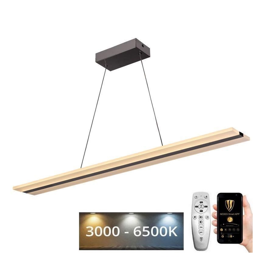 LED Dimmable chandelier on a string LED/40W/230V 3000-6500K chrome + remote control