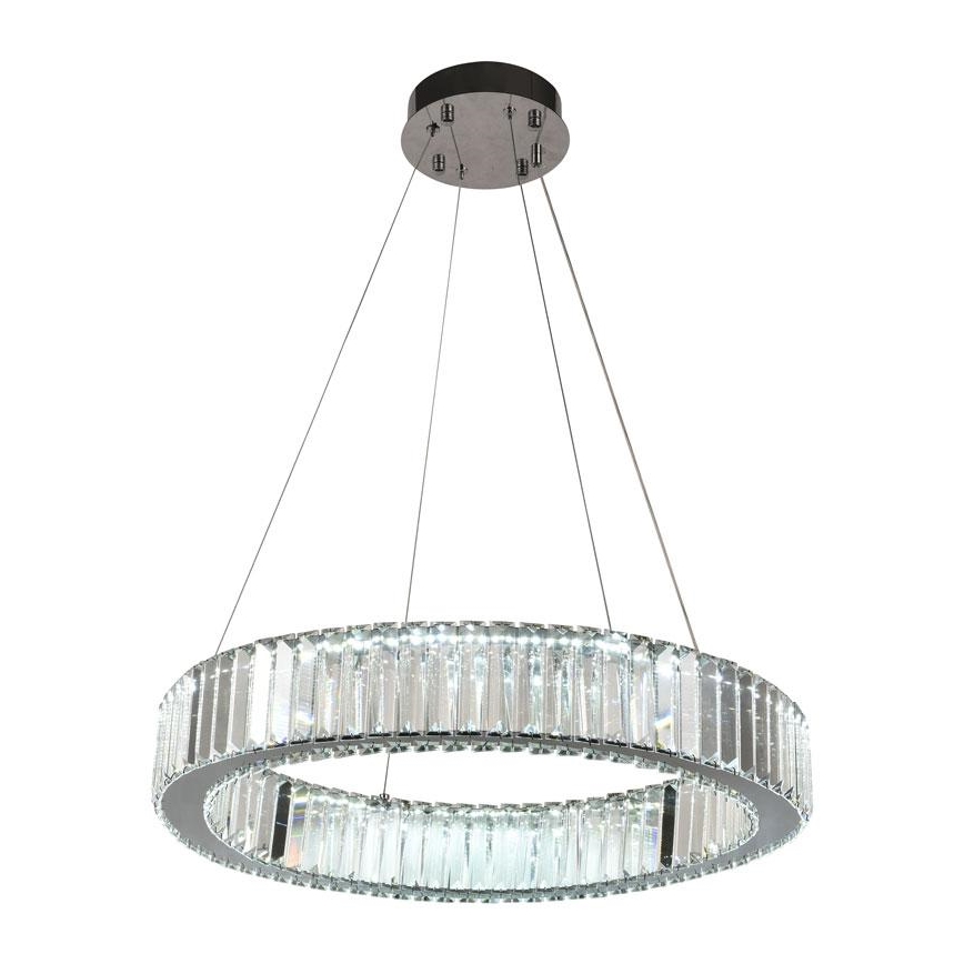 LED Dimmable crystal chandelier on a string LED/40W/230V 3000-6500K chrome + remote control