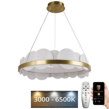 LED Dimmable chandelier on a string LED/40W/230V 3000-6500K gold + remote control