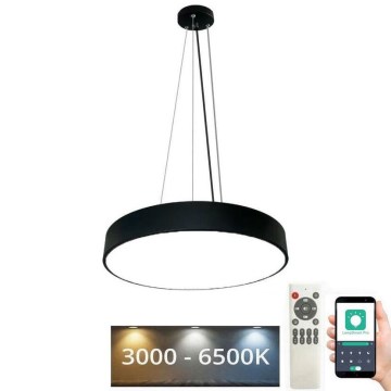 LED Dimmable chandelier on a string LED/50W/230V 3000-6500K black + remote control