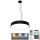 LED Dimmable chandelier on a string LED/50W/230V 3000-6500K black + remote control