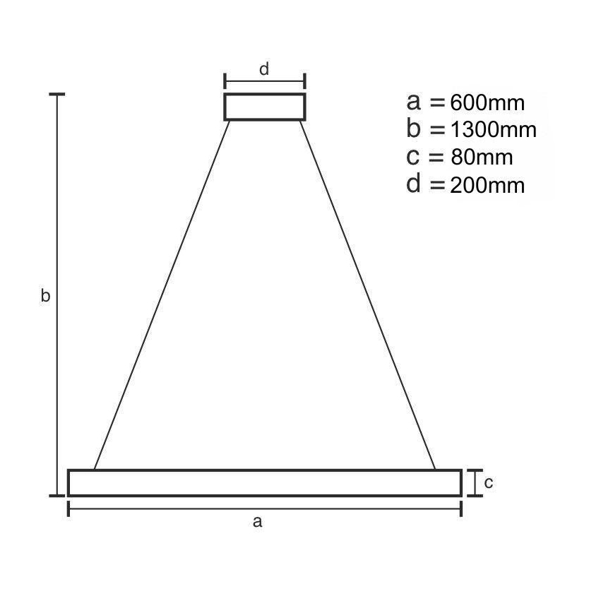 LED Dimmable chandelier on a string LED/50W/230V 3000-6500K + remote control